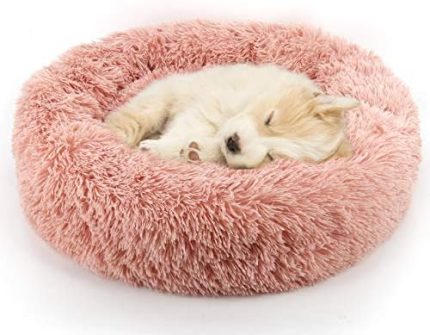 Calming Donut Pet Bed - Anxiety Relief & Comfort
